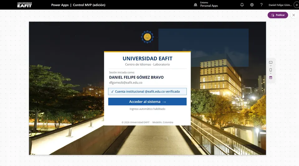 Recursos EAFIT. Login