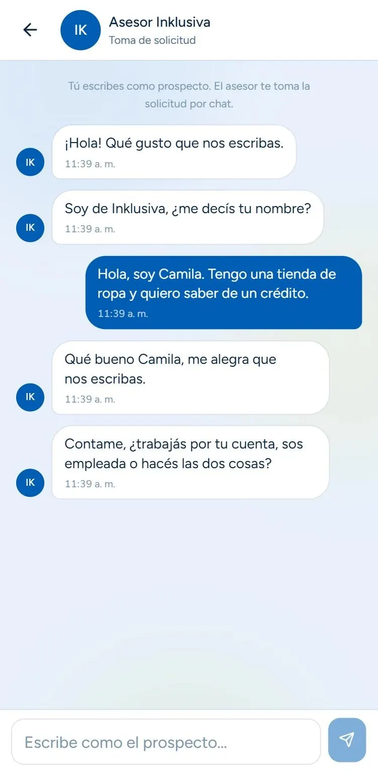 GestorIA. Chat asesor inklusiva
